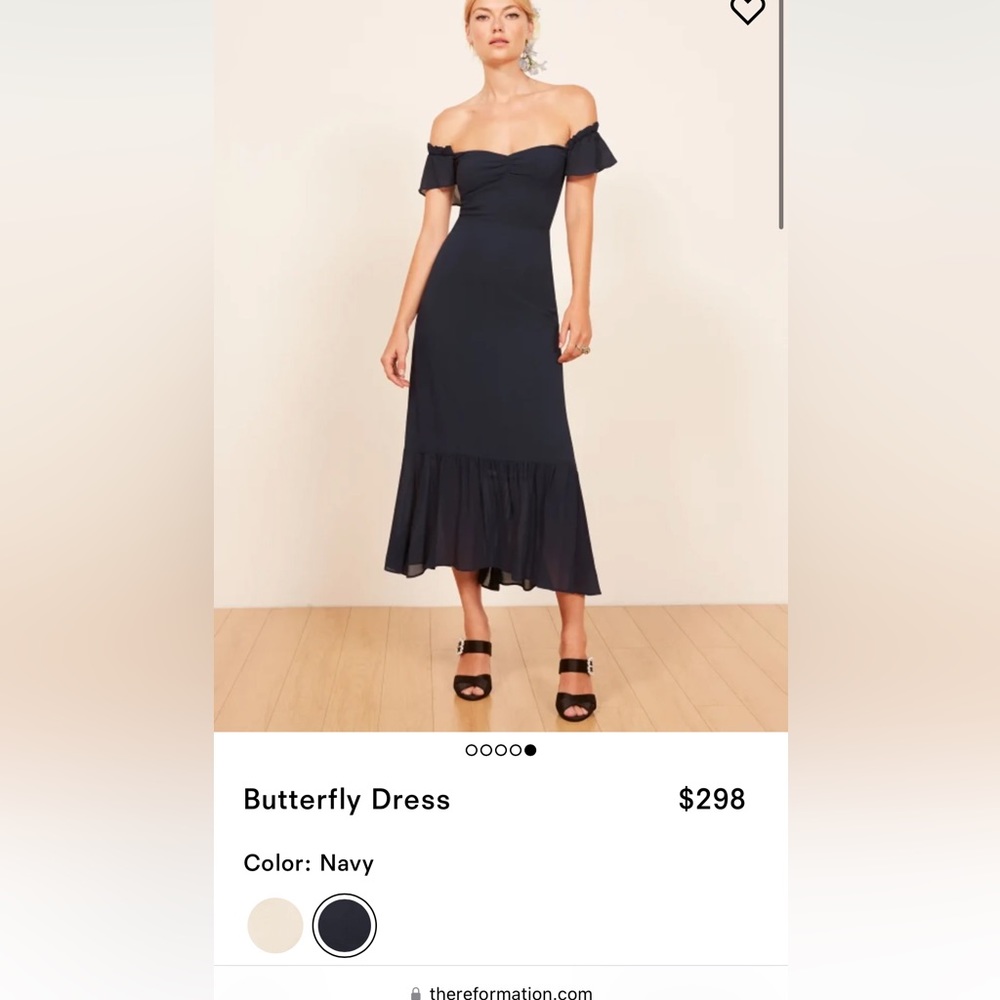Reformation Butterfly Dress in green!